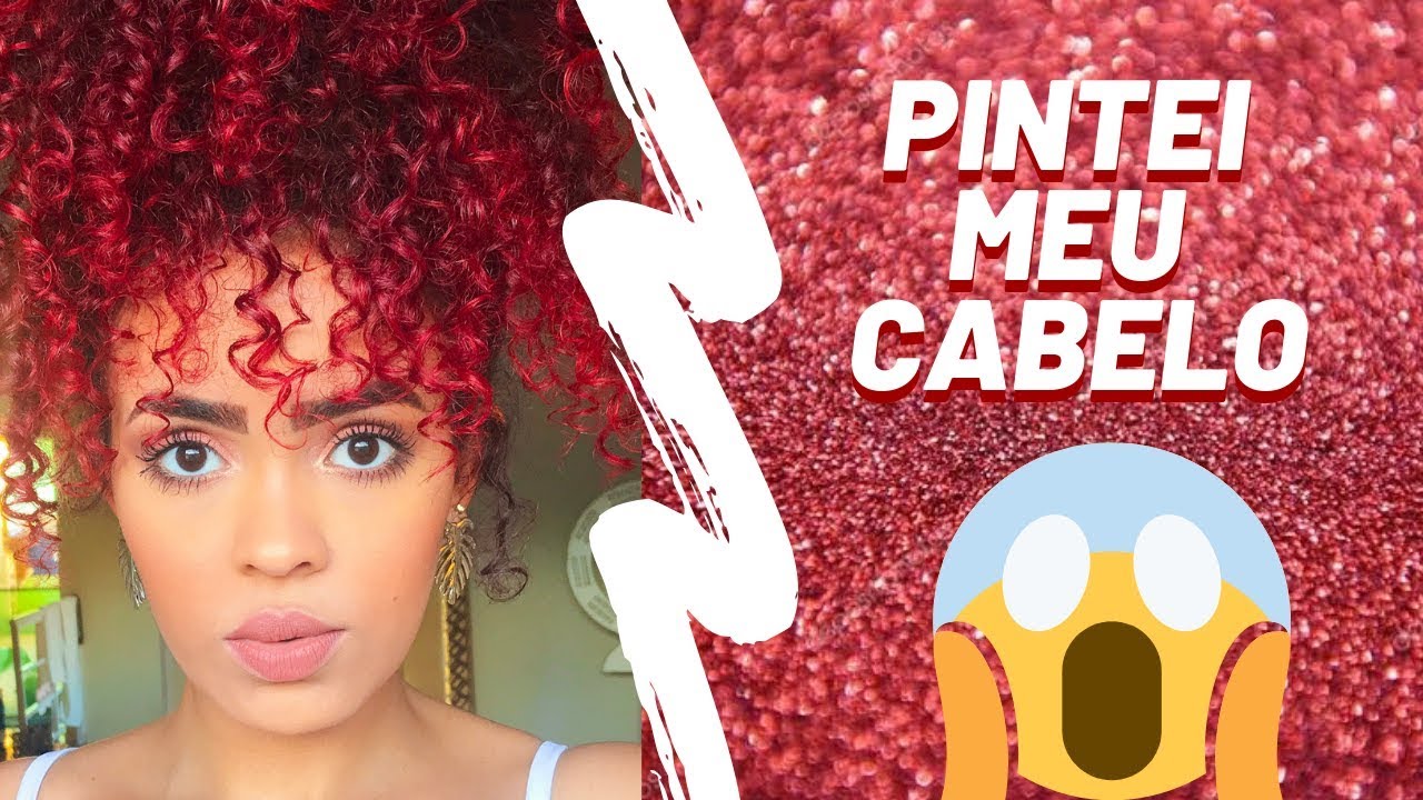 Como pintei meu cabelo de VERMELHO