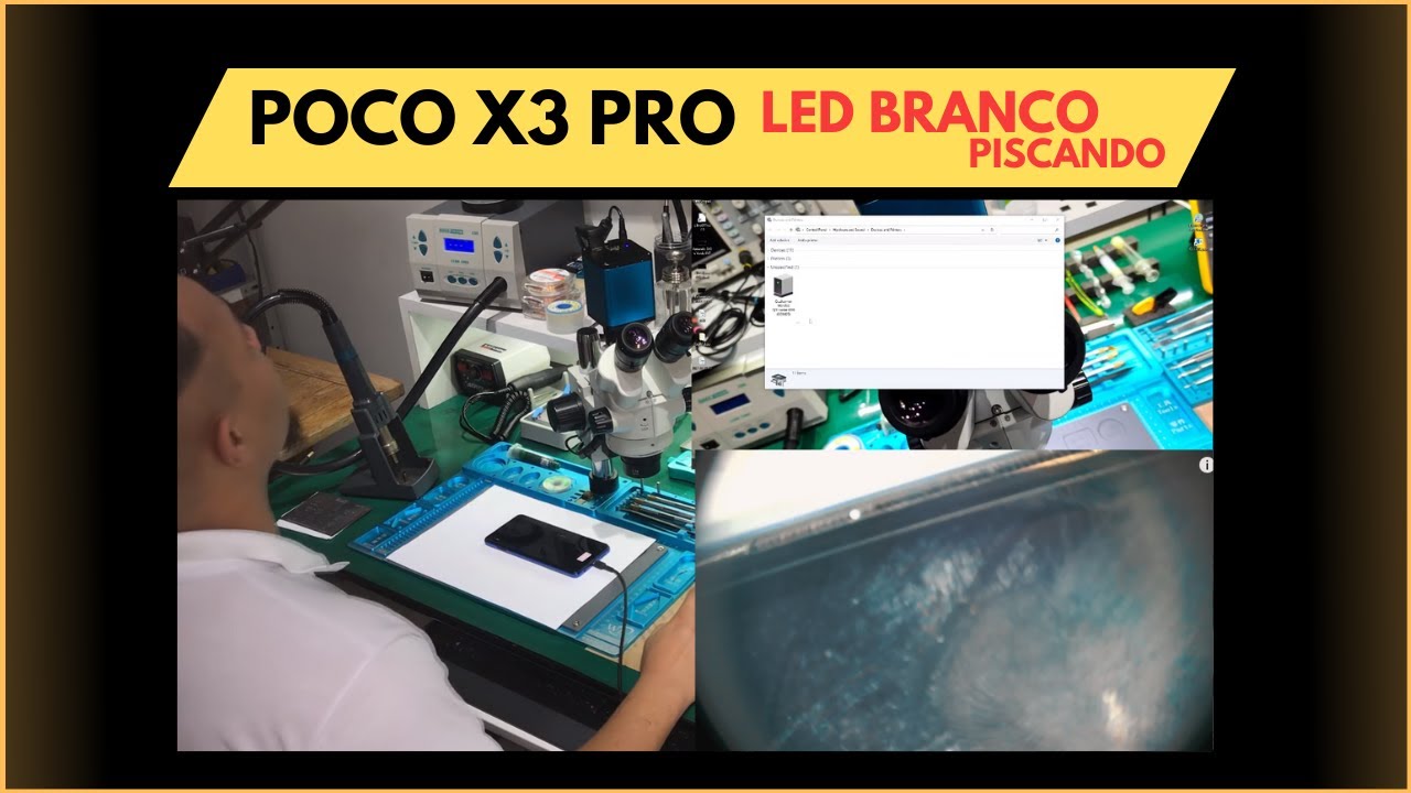 Poco X3 Pro só led branco piscando / Resolvido