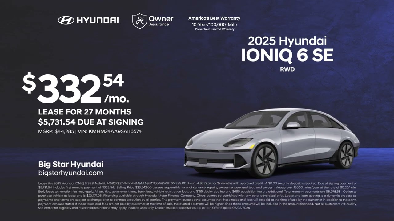 Hyundai IONIQ 6 01/15/2026 6766052