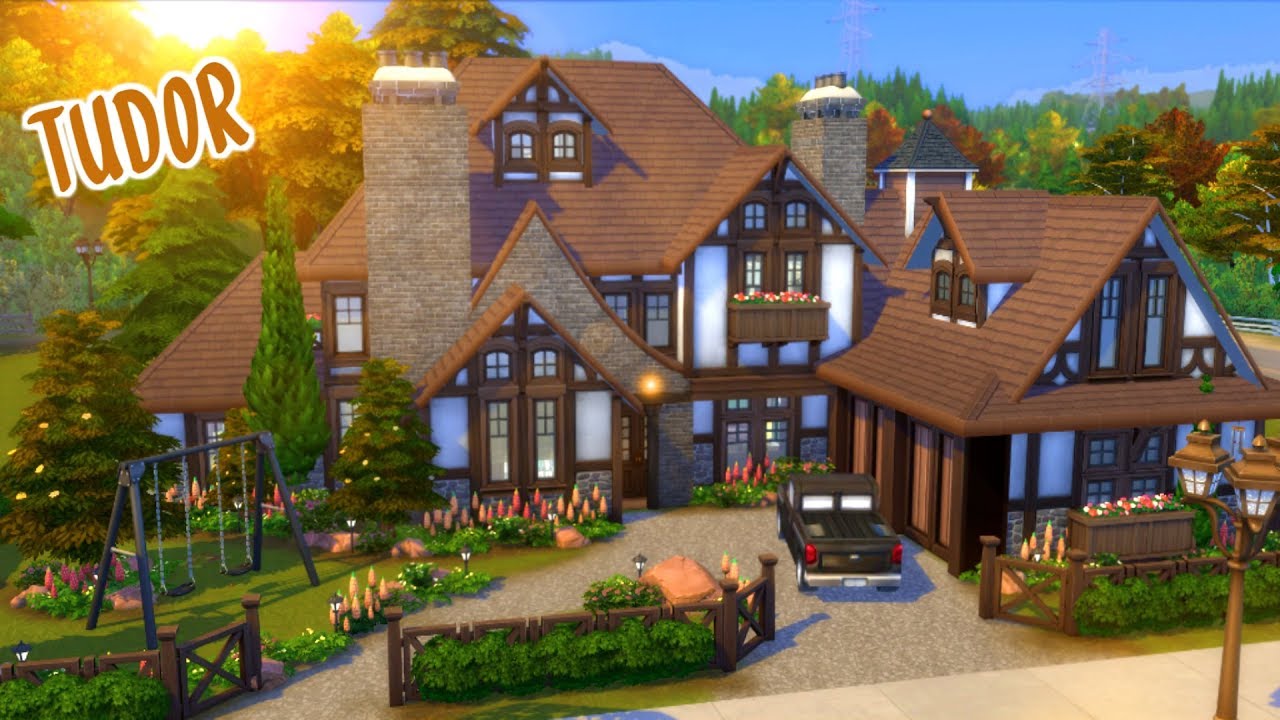 TUDOR FAMILY HOME | The Sims 4 Speed Build