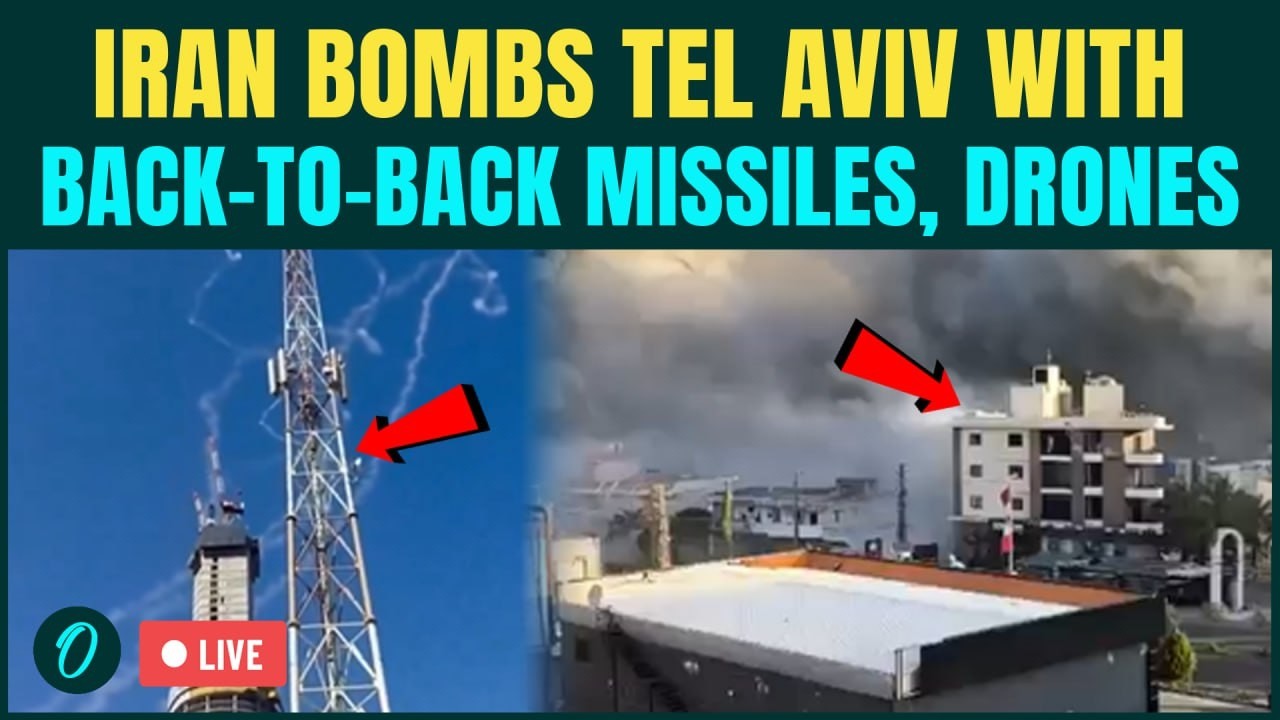 Iran BOMBS Tel Aviv LIVE | Iranian Missiles POUND Israel in BACK-TO-BACK Attacks | Tel Aviv LIVE