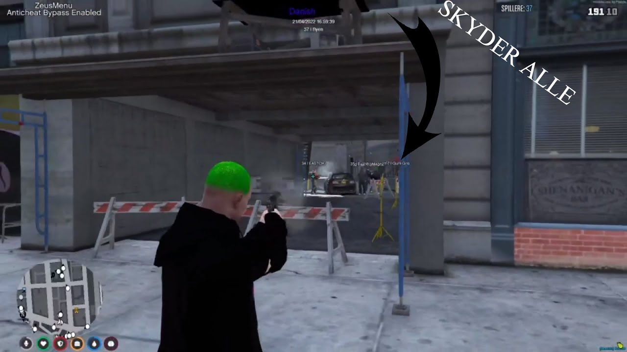 Skyder alle   (Dansk fivem modding)