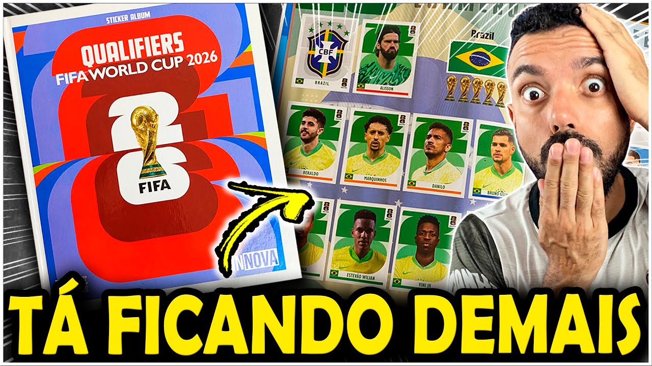 COLANDO FIGURINHAS das ELIMINATÓRIAS da COPA do MUNDO 2026 - ÁLBUM da INNOVA