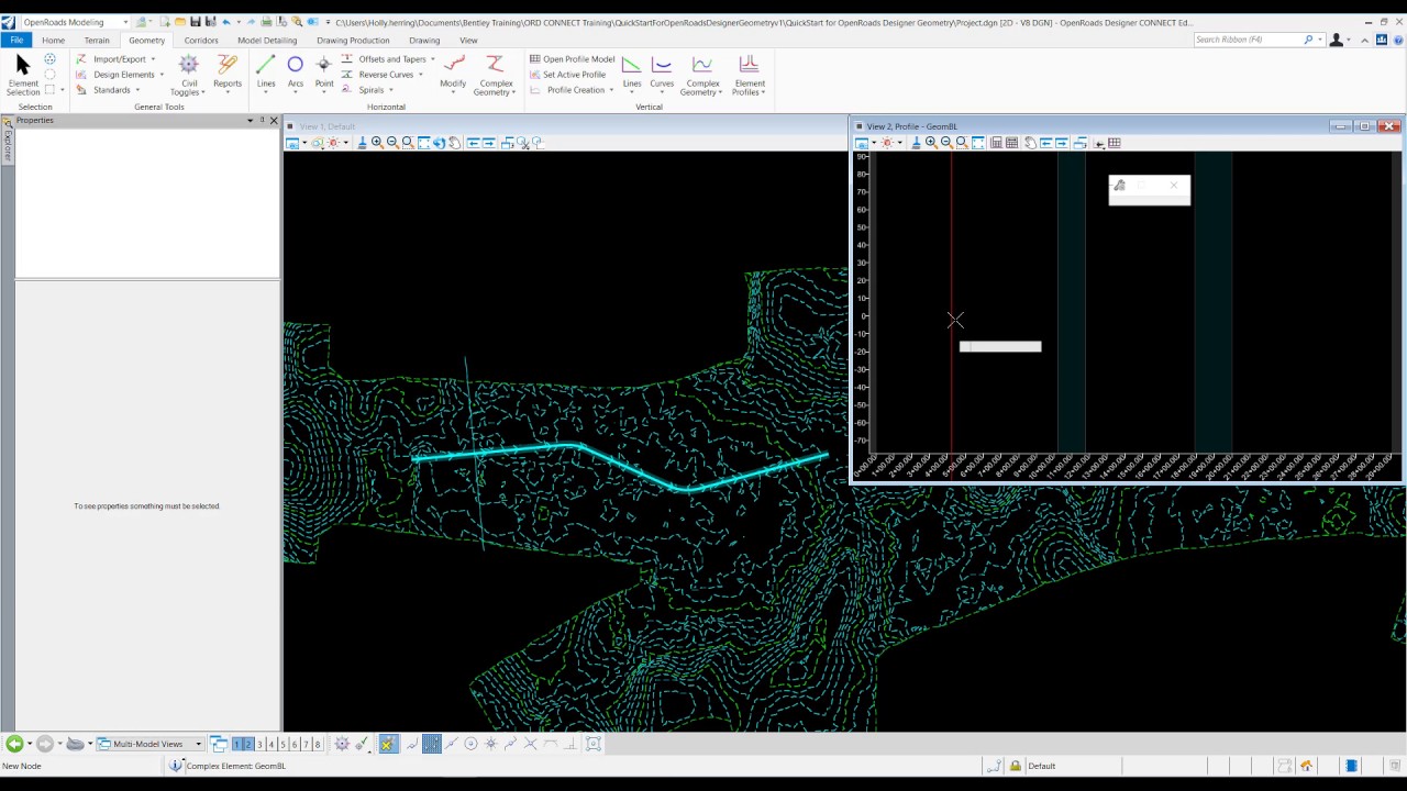 OpenRoads Designer CONNECT Edition Simple Corridor Workflow