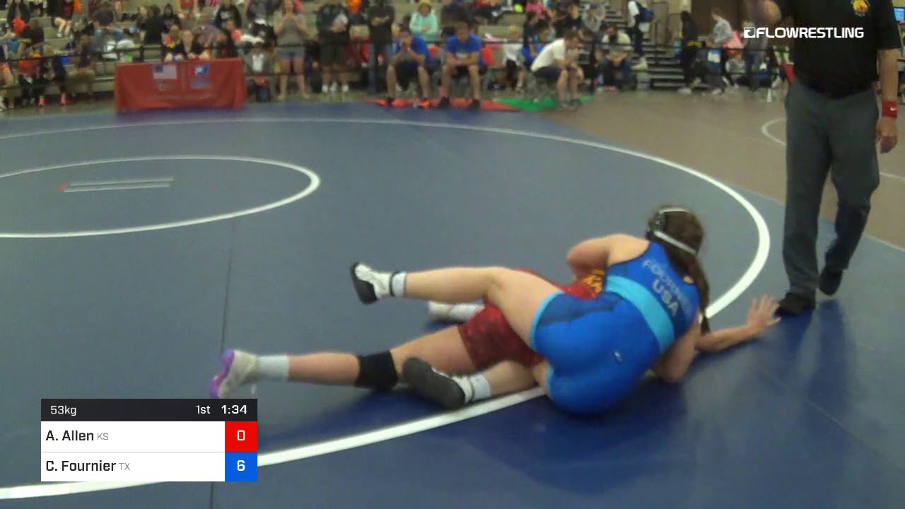 53 Kg Consi Of 32 2 Alexis Allen Team Kansas Vs Camille Fournier Team Texas