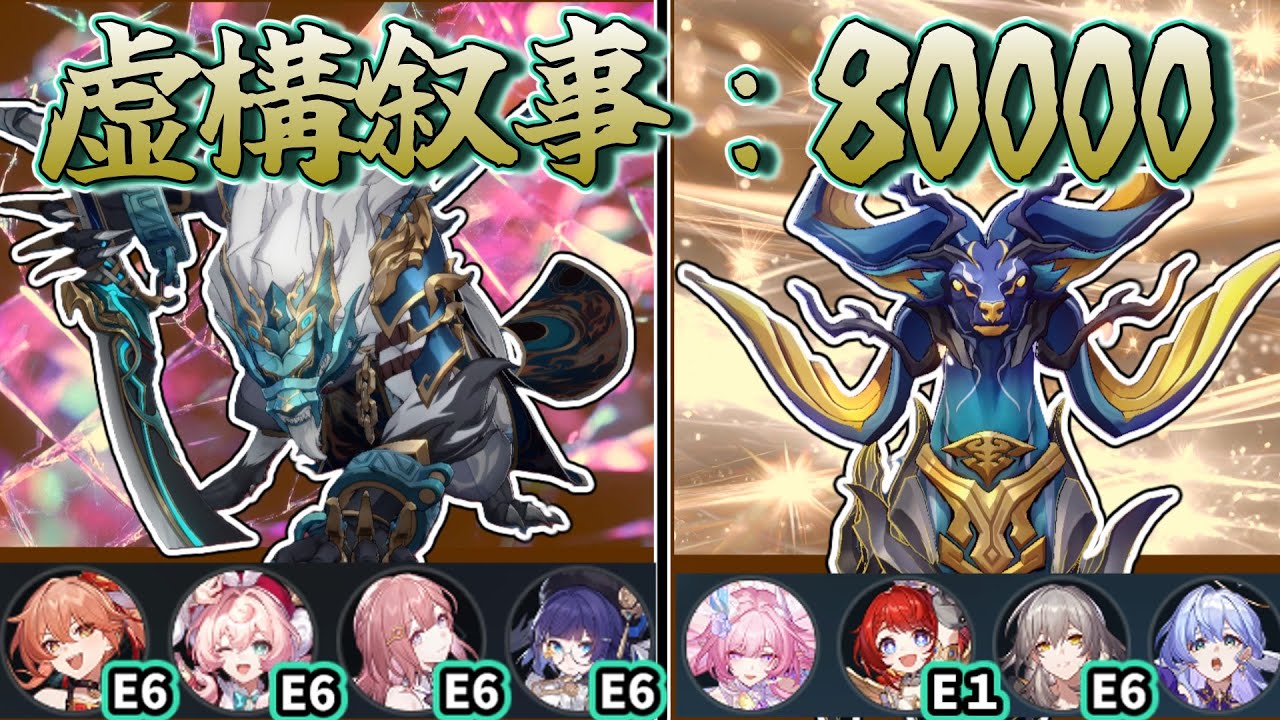 【崩壊スターレール】虚構叙事80000クリア！