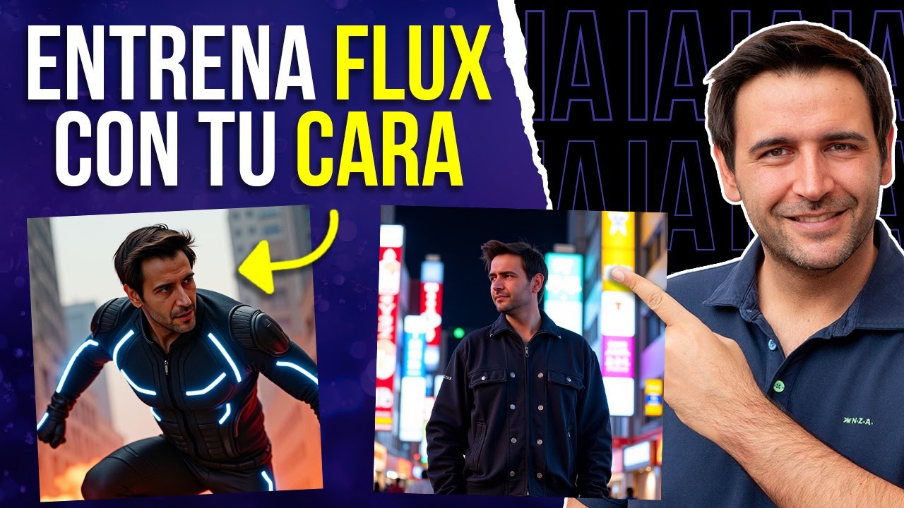 Crea IMÁGENES con TU CARA con FLUX (Gratis) 🤯 Entrena LORAS