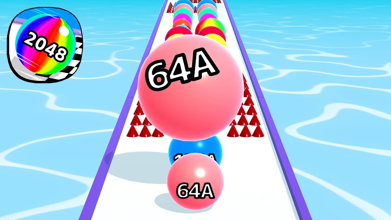 Ball Run 2048 - All Levels Gameplay Android, iOS ( Levels 3940 )