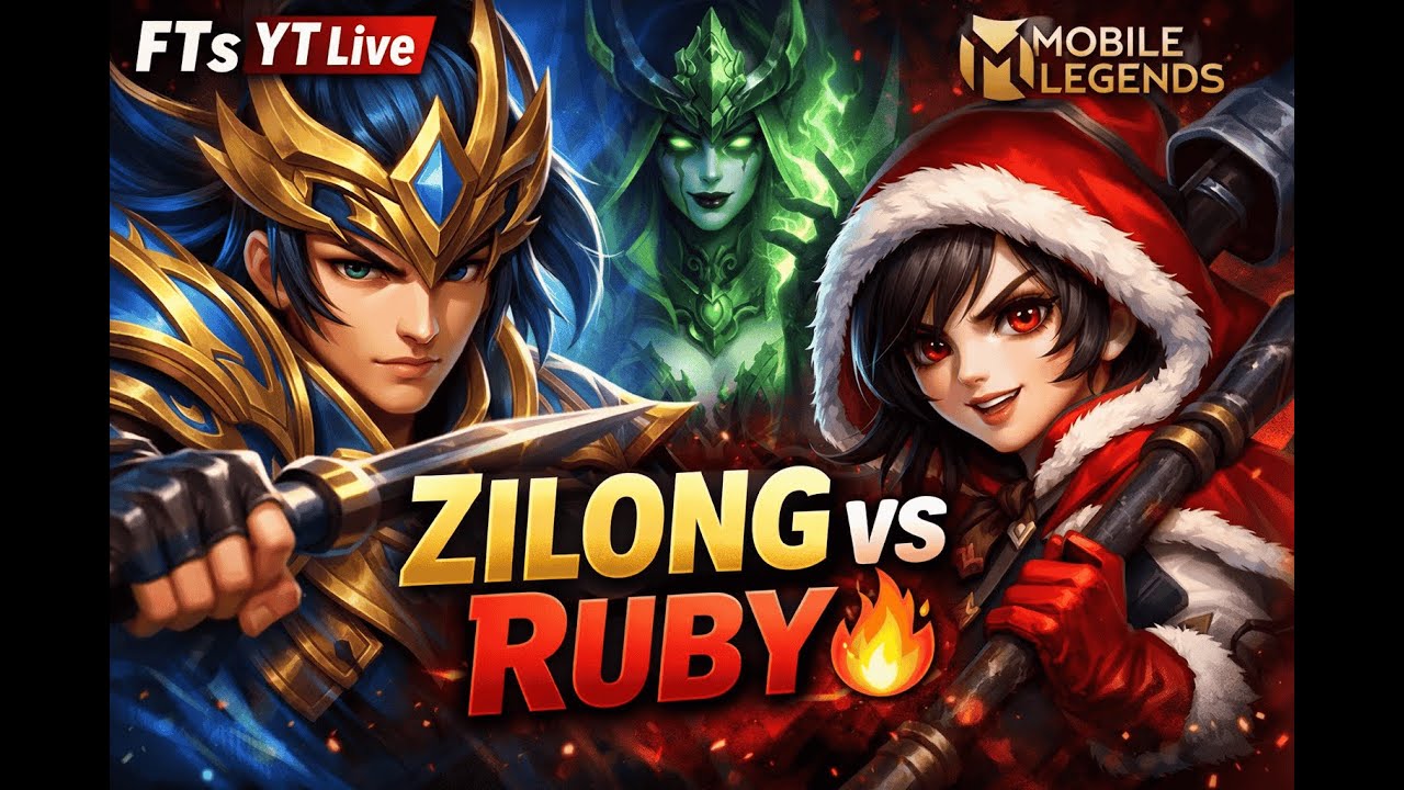 ZILONG vs RUBY 🔥 INSANE RANK PUSH! | Mobile Legends Live | FTs YT Live