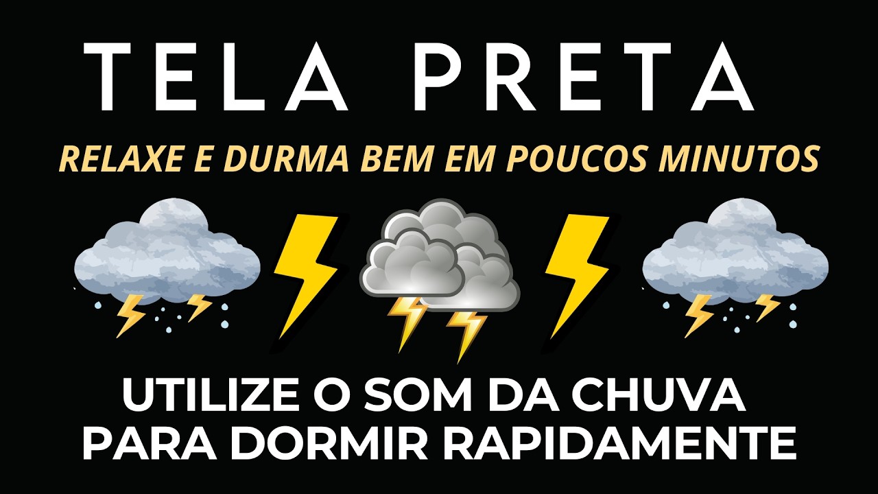 🌩️ Chuva e Trovoadas para Ansiedade | Sons da Natureza para Desligar a Mente e Descansar 💤