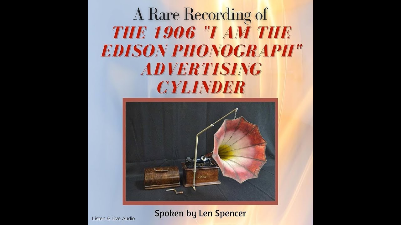 CUSTOM DISC RECORDING / I AM THE EDISON PHONOGRAPH / 78 RPM / PRESTO 6N RECORD LATHE