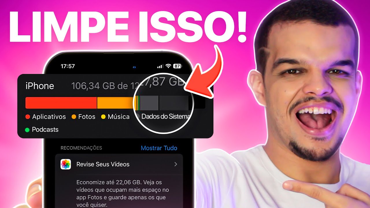 Como limpar o CACHE do iPhone (Dados do Sistema/Outros) ✅ [2023]