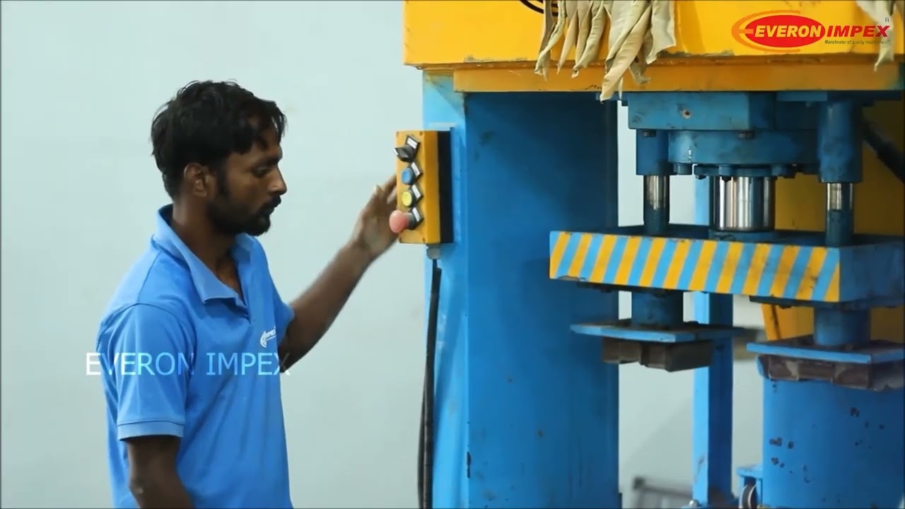 Everon Impex Interlock Brick Making Machine VIDEO