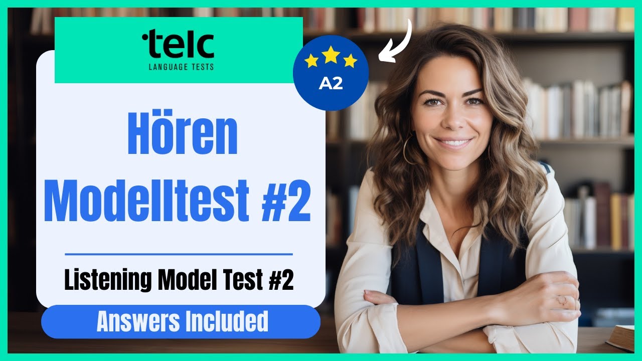 #2 Deutsch TELC A2 Prüfung Modelltest | A2 Deutsch-Test Hören übungen Konstenlos | German A2 Test