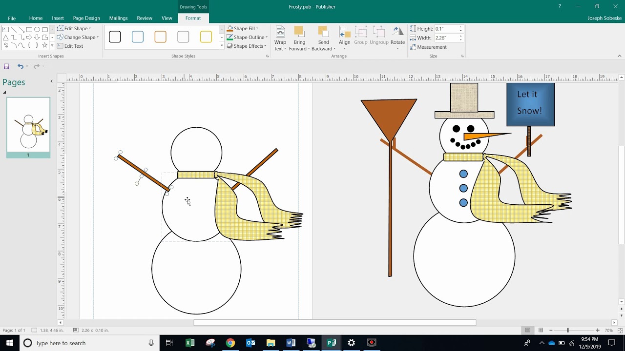 Microsoft Publisher Drawing