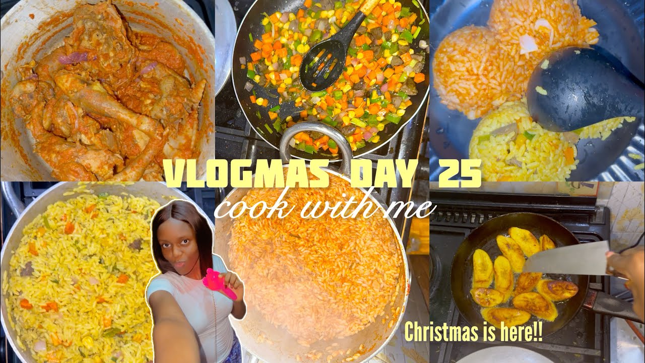 Christmas Day in Nigeria with my family🎄Home cooking/final vlogmas 2025🎉