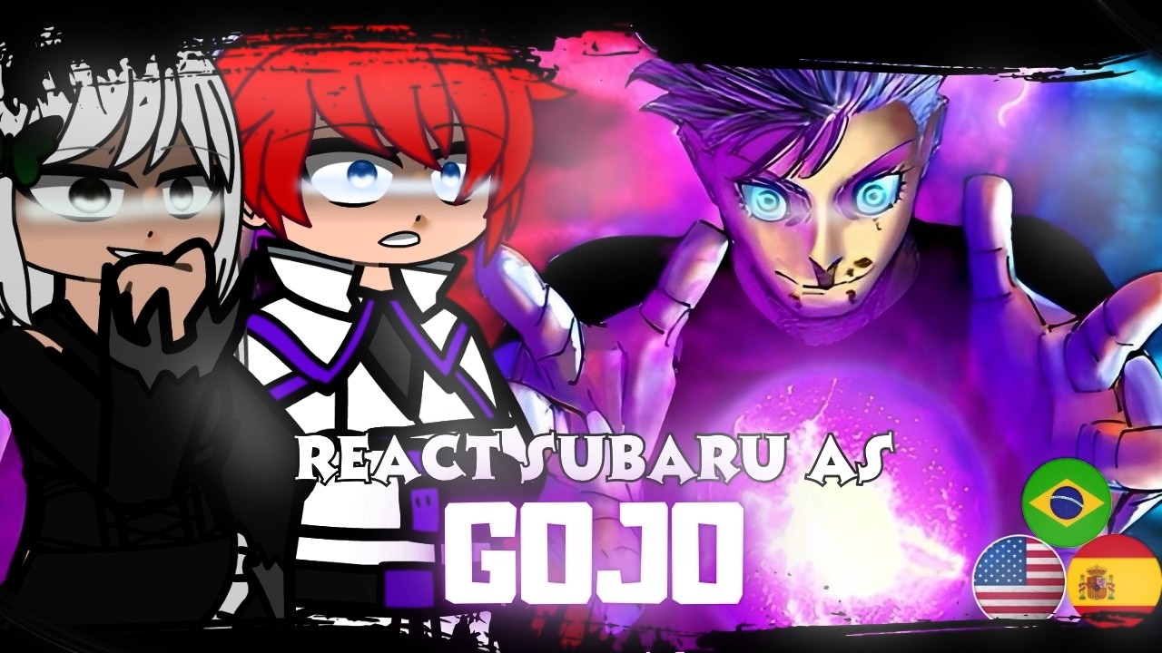 🇧🇷/🇺🇸/🇪🇸 Re:Zero React To Subaru As Satoru Gojo | Gacha React | 2X SPEED
