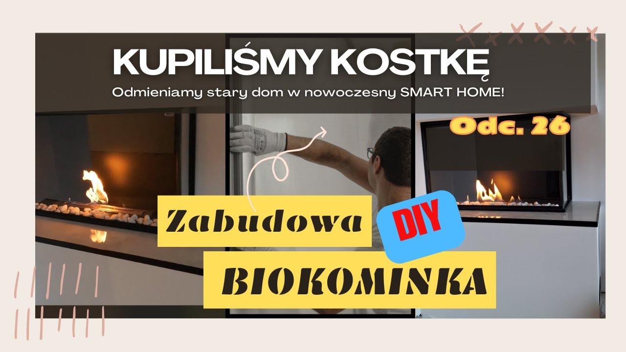26 ZABUDOWA BIO KOMINKA DIY. Tani i luksusowy efekt! Kupiliśmy kostkę!