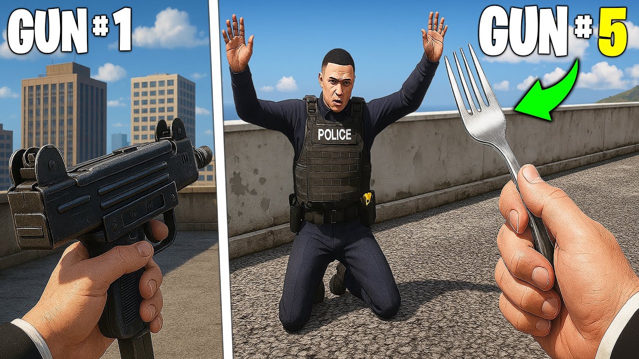 Hitman, But Every Kill = Worse Gun.. GTA 5 RP