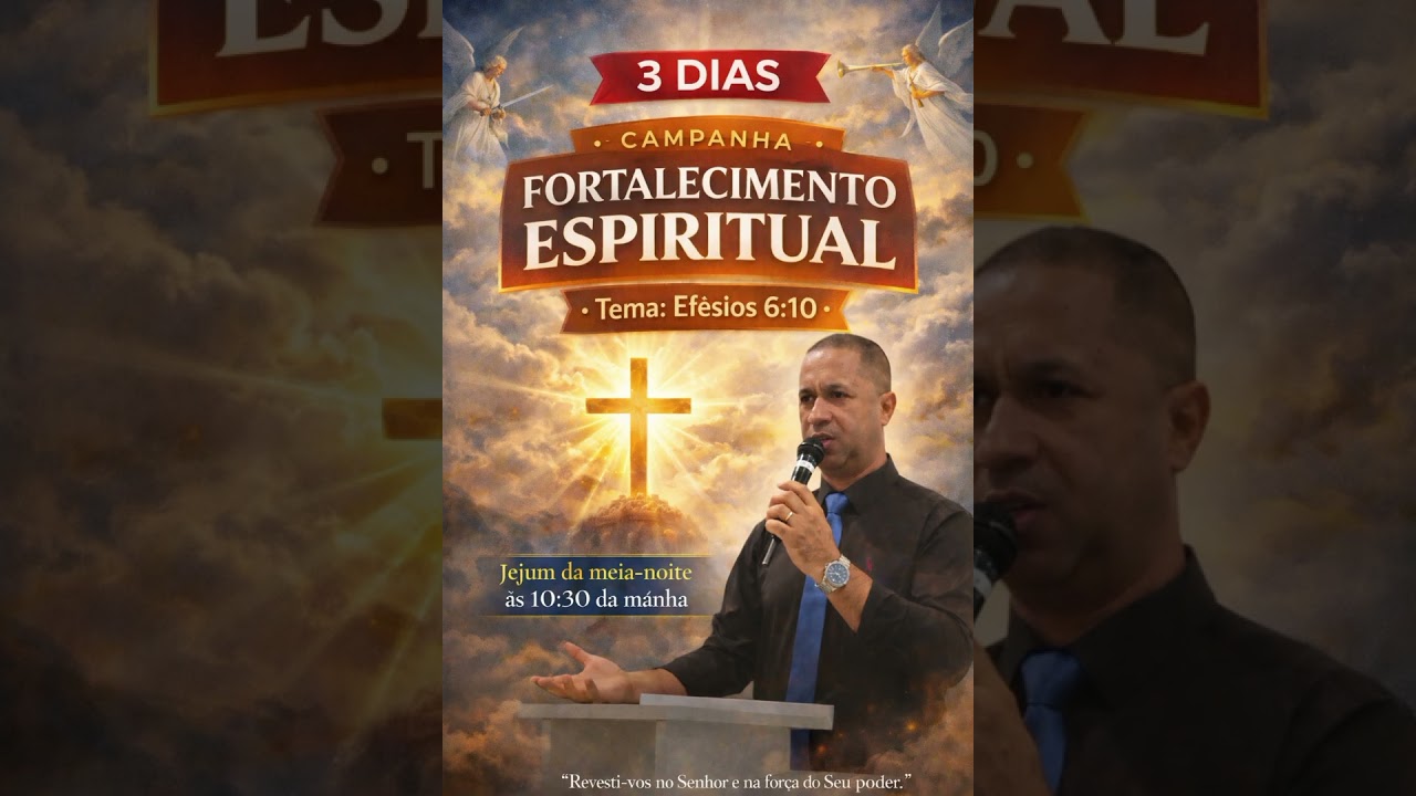 23-01-2026 sexta-feira Efésios 6:10. No demais, irmãos meus, fortalecei-vos no Senhor e na força d..
