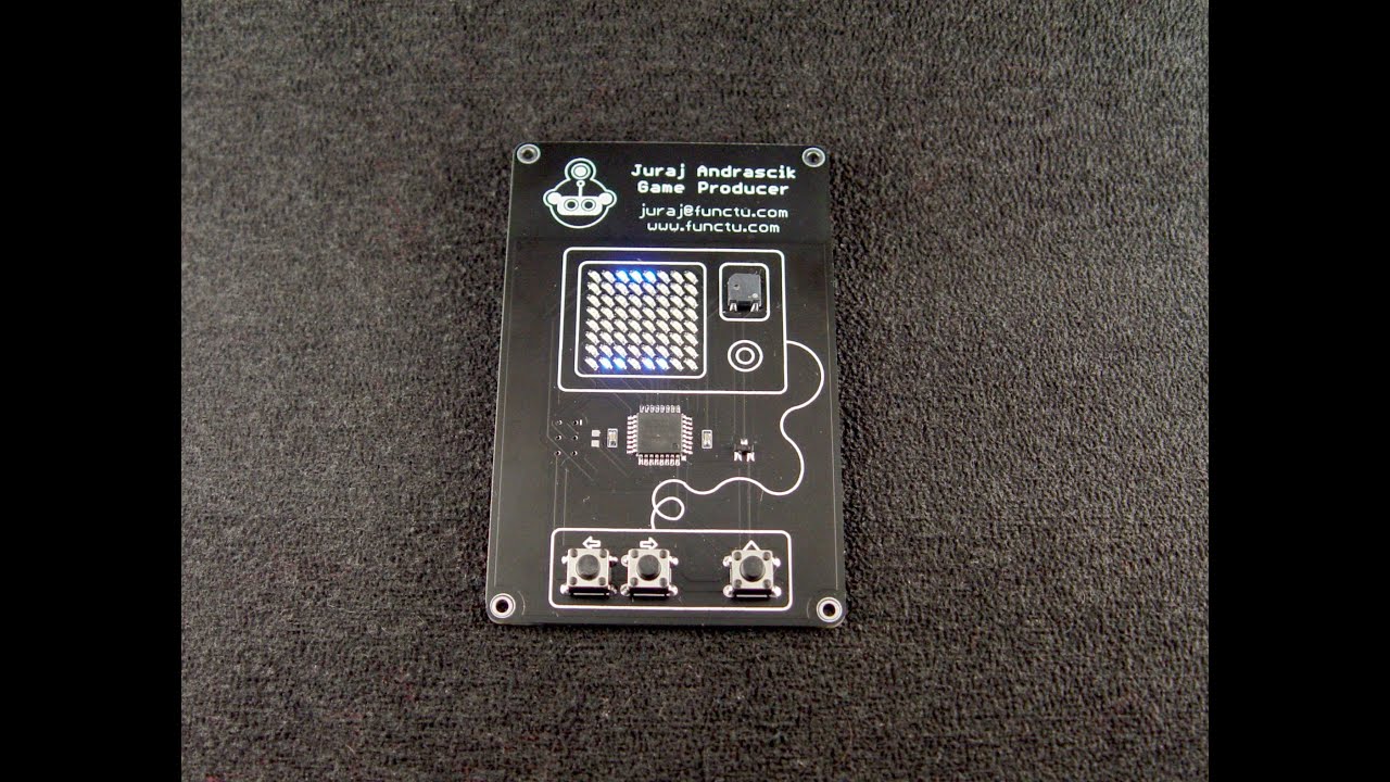 Matrix LED GAME on Business card