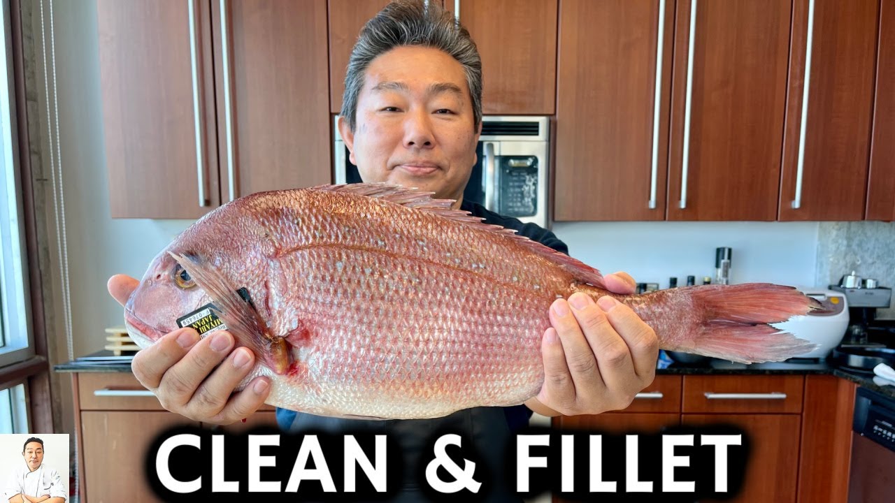 Whole Tai Snapper Clean, Fillet and Ceviche