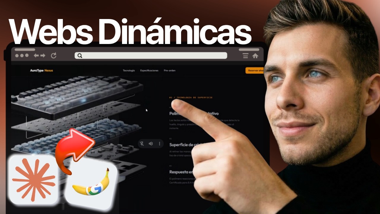 C&oacute;mo Crear Sitios Webs Claude Code + Nano banana 2 + Kling 3.0