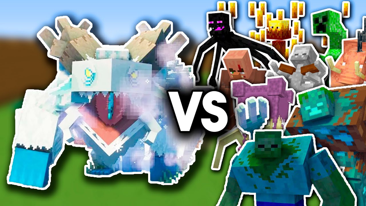 Frostmaw VS All Mutant Mobs | Minecraft Mob Arena