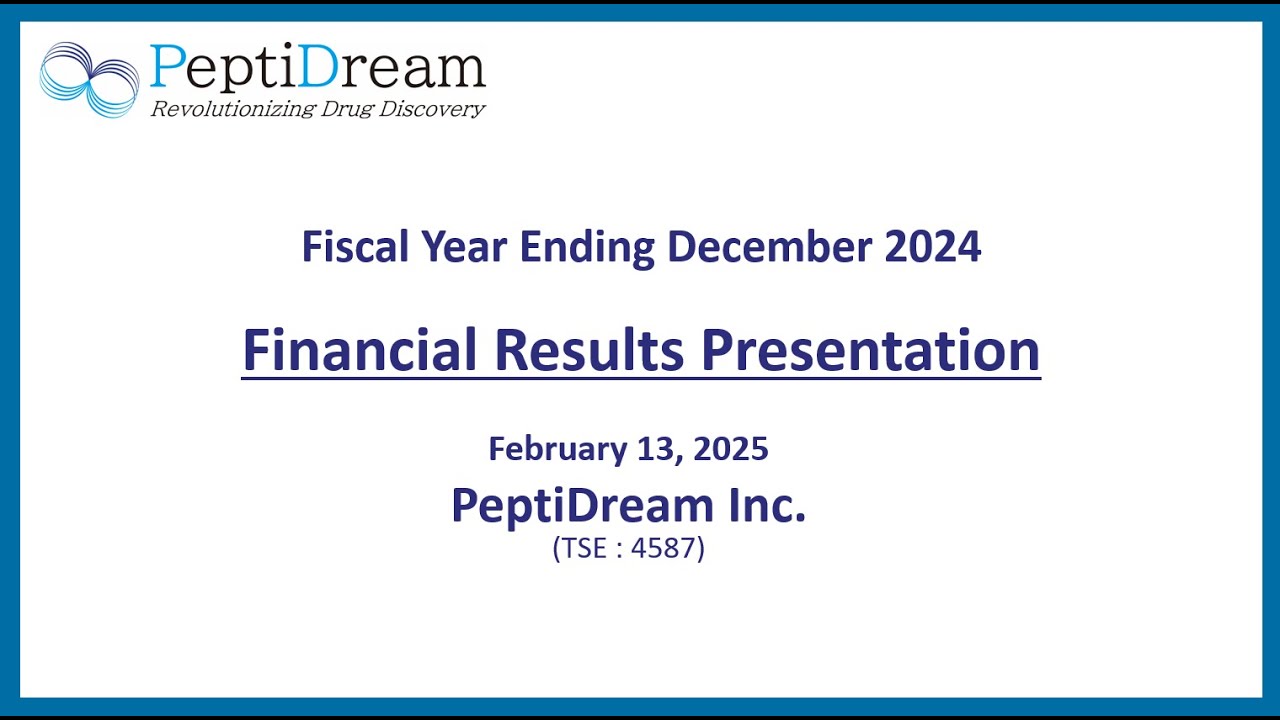 FY2024 Results Briefing _PeptiDream_English (February 14, 2025)