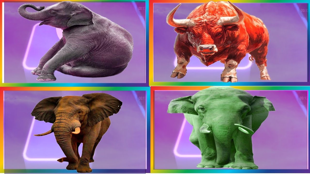 Tiles Hop - Mammoth🆚 Elephant 🆚 Funny Mammoth 🆚 Funny Elephant  🎶 Tiles Hop EDM Rush