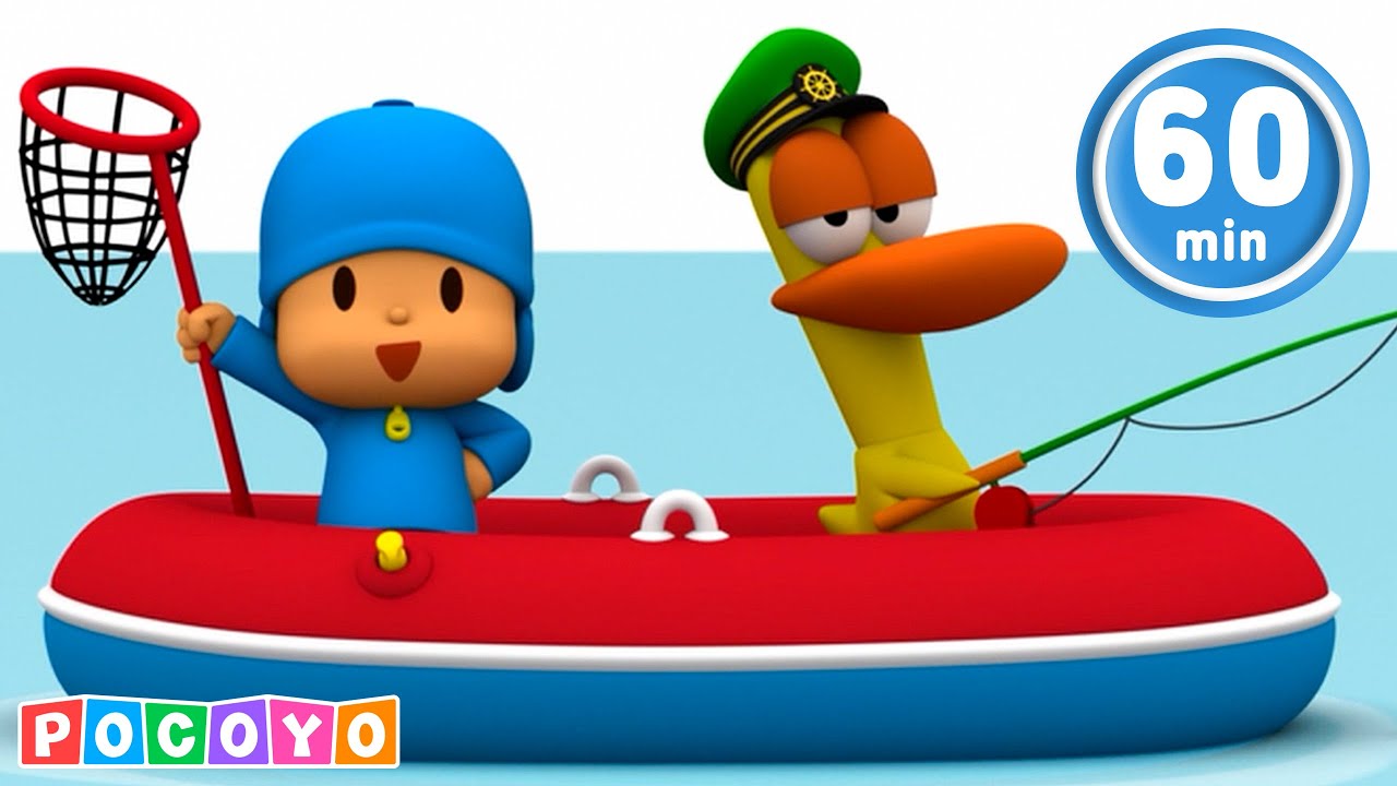 🌊✨  Aventuras no mar com Pocoyo e Pato! [60 mins] | Pocoyo 🇧🇷 Português Brasil DESENHOS ANIMADOS