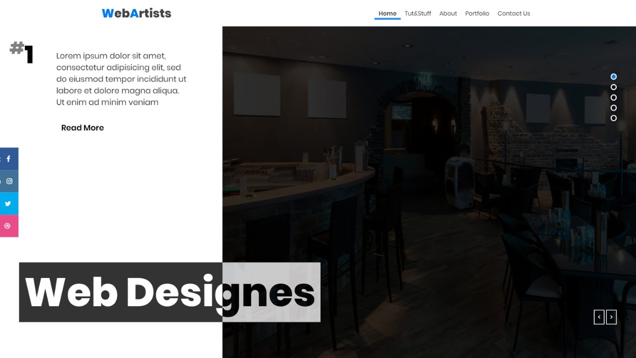 Creative web page Part 2| Home page designs