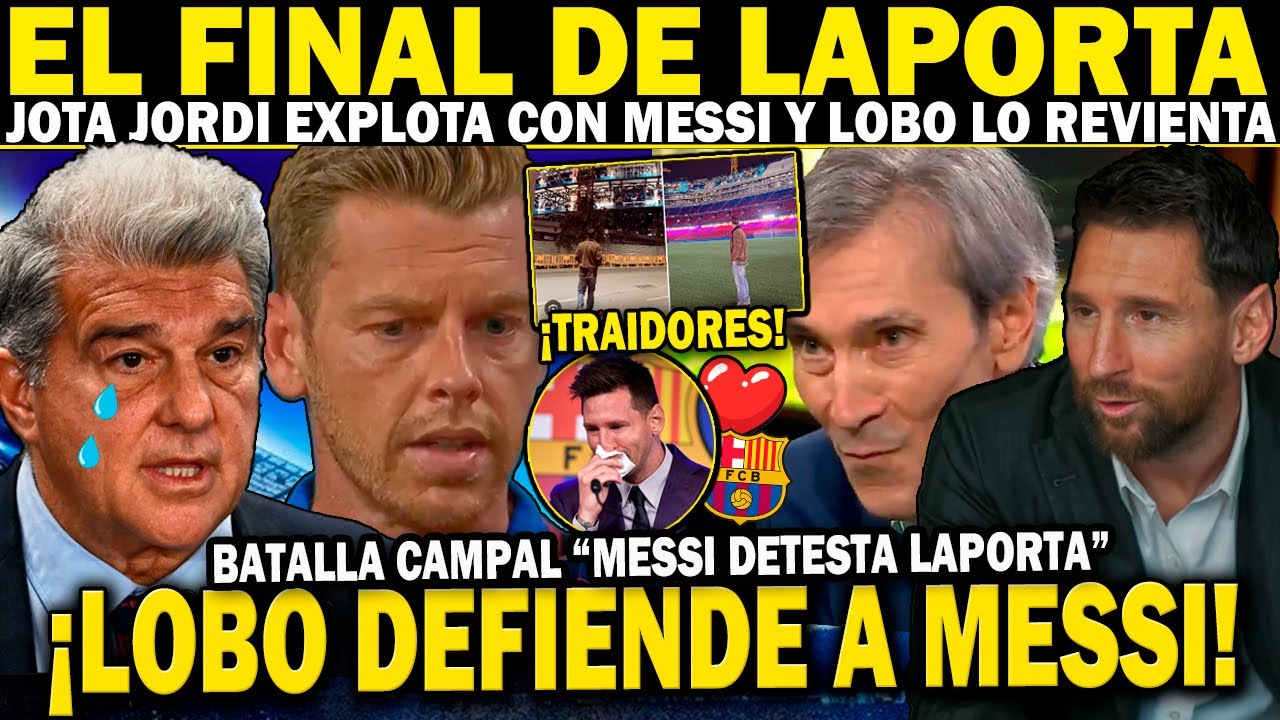 🔴MESSI CONFIRMA QUE REVENTAR&Aacute; A LAPORTA EN LAS ELECCIONES| LOBO CARRAZCO DESTROZA JOTA JORDI en VIVO