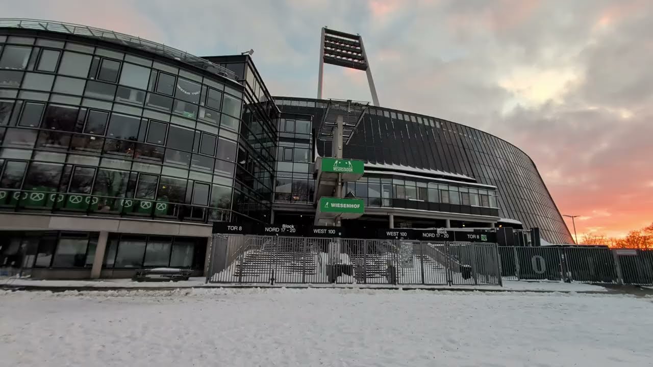 Unser wunderschönes Weserstadion 💚🤍 Von mir für euch😘