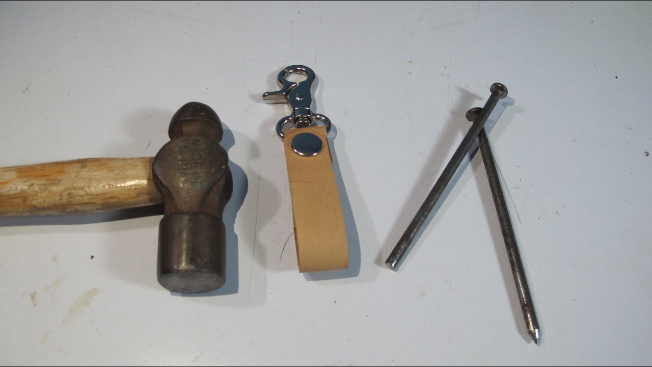 ¿Cómo poner un broche con un clavo?¡Herramientas hecha en casa!Fácil y rápido.