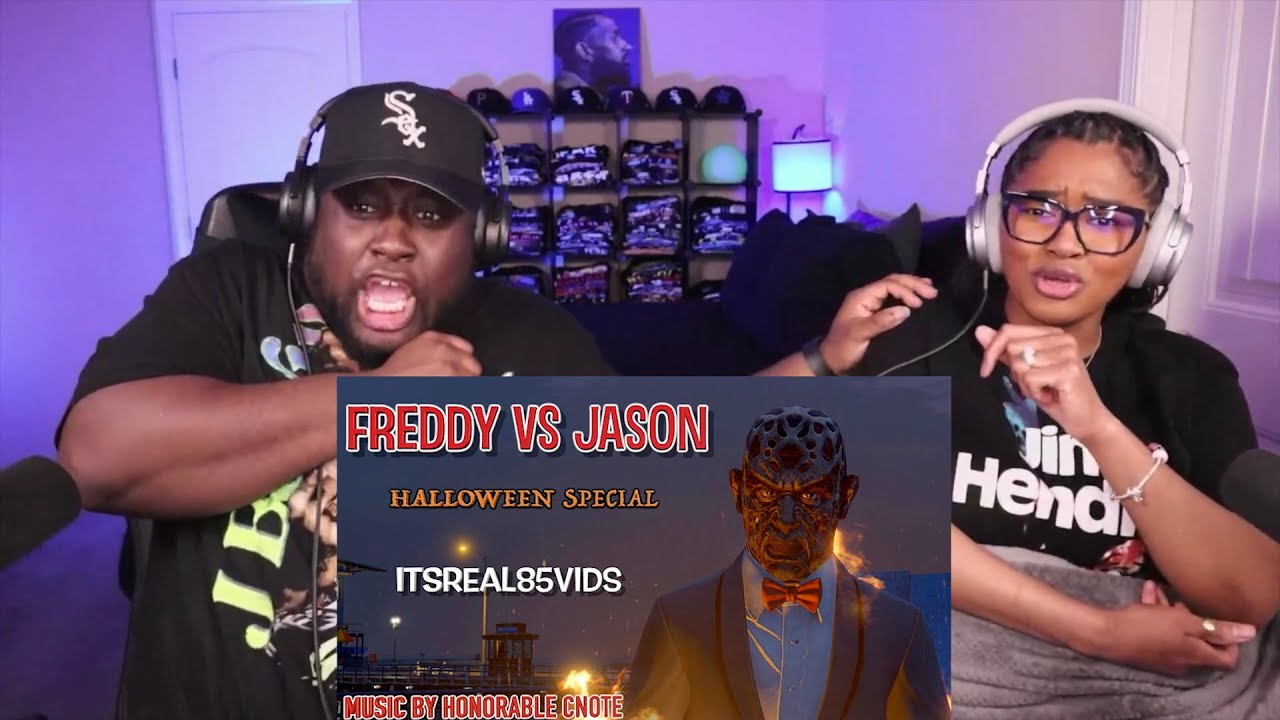 Kidd and Cee Reacts To FREDDY VS. JASON :HALLOWEEN SPECIAL (GTA 5 SKIT) BY ITSREAL85VIDS