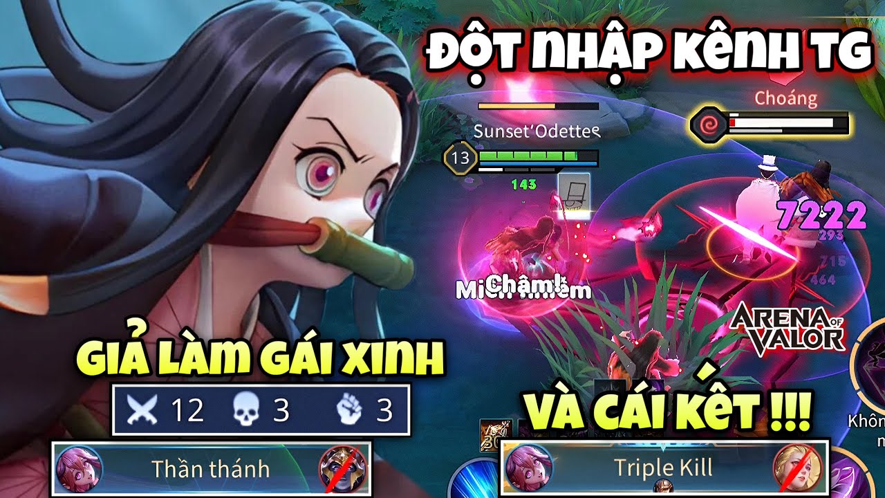 Giả Gái Xinh Đột Nhập Kênh Thế Giới Gánh Team Được Đồng Đội Khen Xinh Gái Lại Còn Đánh Hay NTN !!!