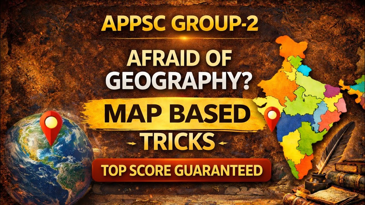 జాగ్రఫీ ఎలా చదవాలి? Map based Tricks #appsc #appscgroup2 #geography #exam #jobcalender #appolicejobs