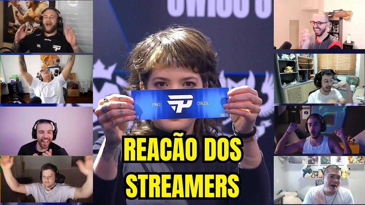 STREAMERS REAGINDO AO SORTEIO DA PAIN GAMING NA FASE DE GRUPOS DO WORLDS 2024