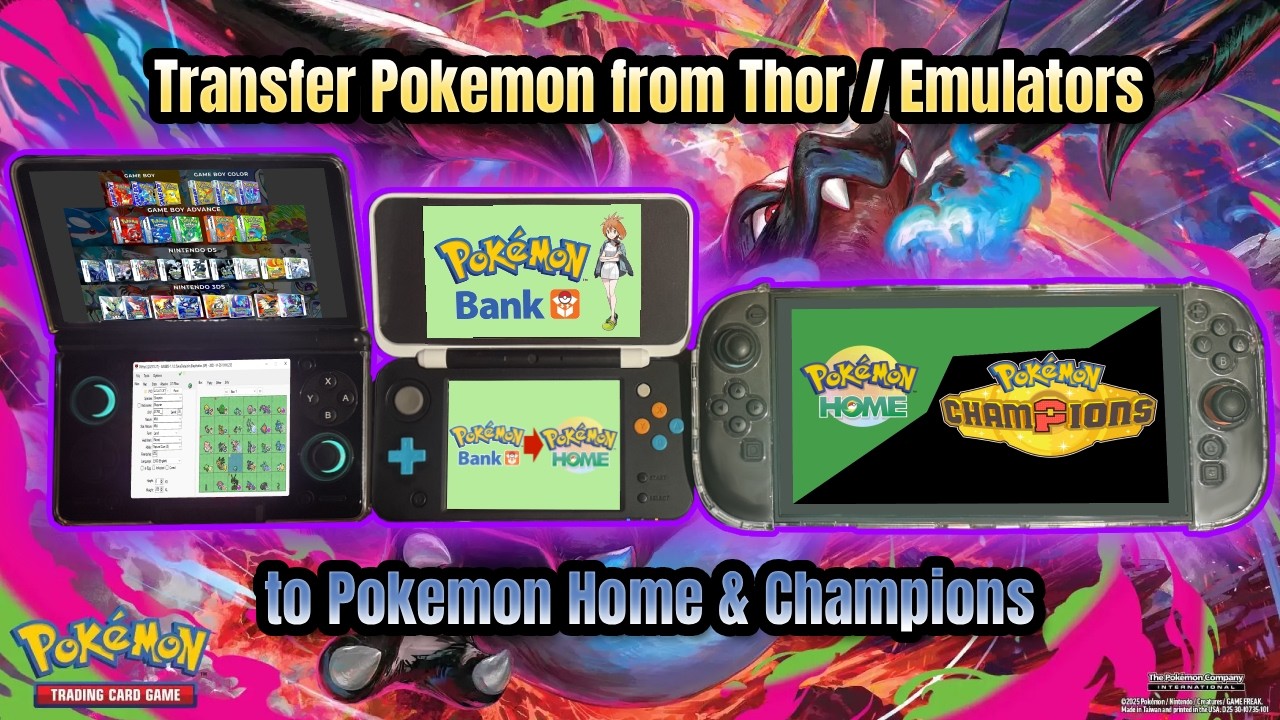 How to Transfer Pok&eacute;mon from AYN Thor / Emulators to Pok&eacute;mon Home + Champions