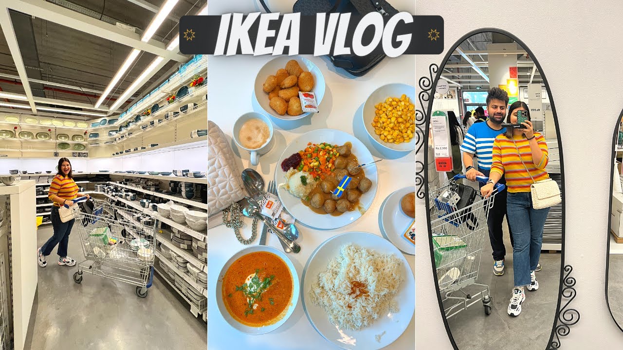 Ikea vlog + haul | food, chai, shopping & more 🛒🍲