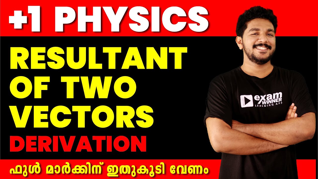 Plus One Model Exam | Physics | Resultant of Two Vectors | Motion in a Plane | Exam Winner