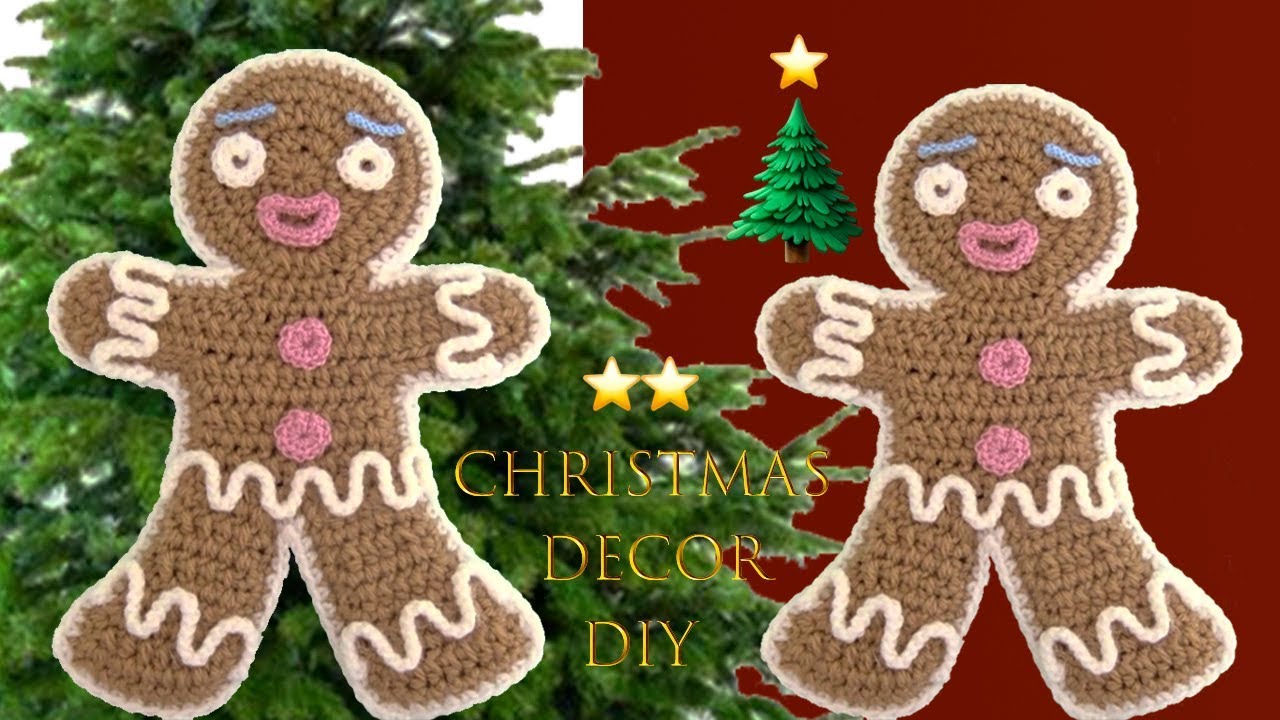 Como hacer muñeco de jengibre Manualidades Navideñas 2019 Christmas Decor