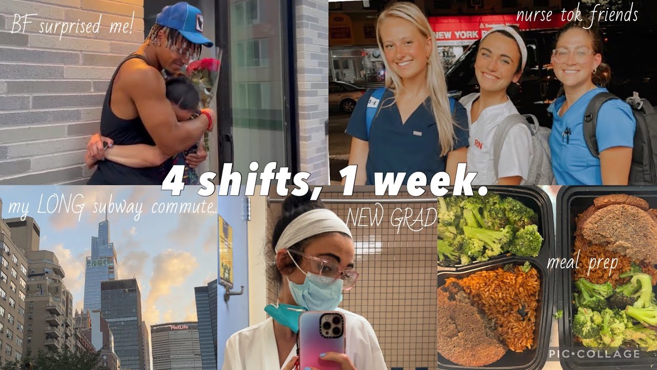 New Grad Peds Nurse Week in my Life | nyc RN, 4 12 hr shifts, boyfriend surprises me!