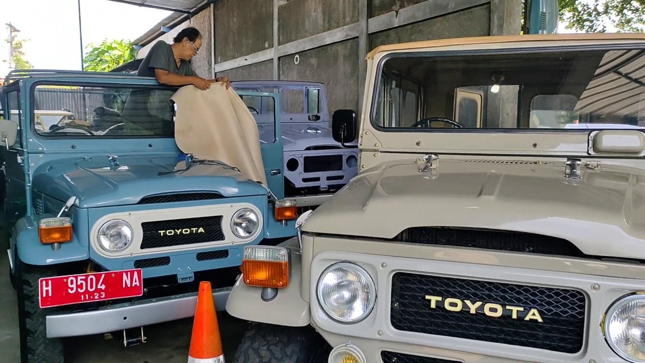 BIKIN CANVAS TOP 2 UNIT FJ 40 DI BENGKEL SJ