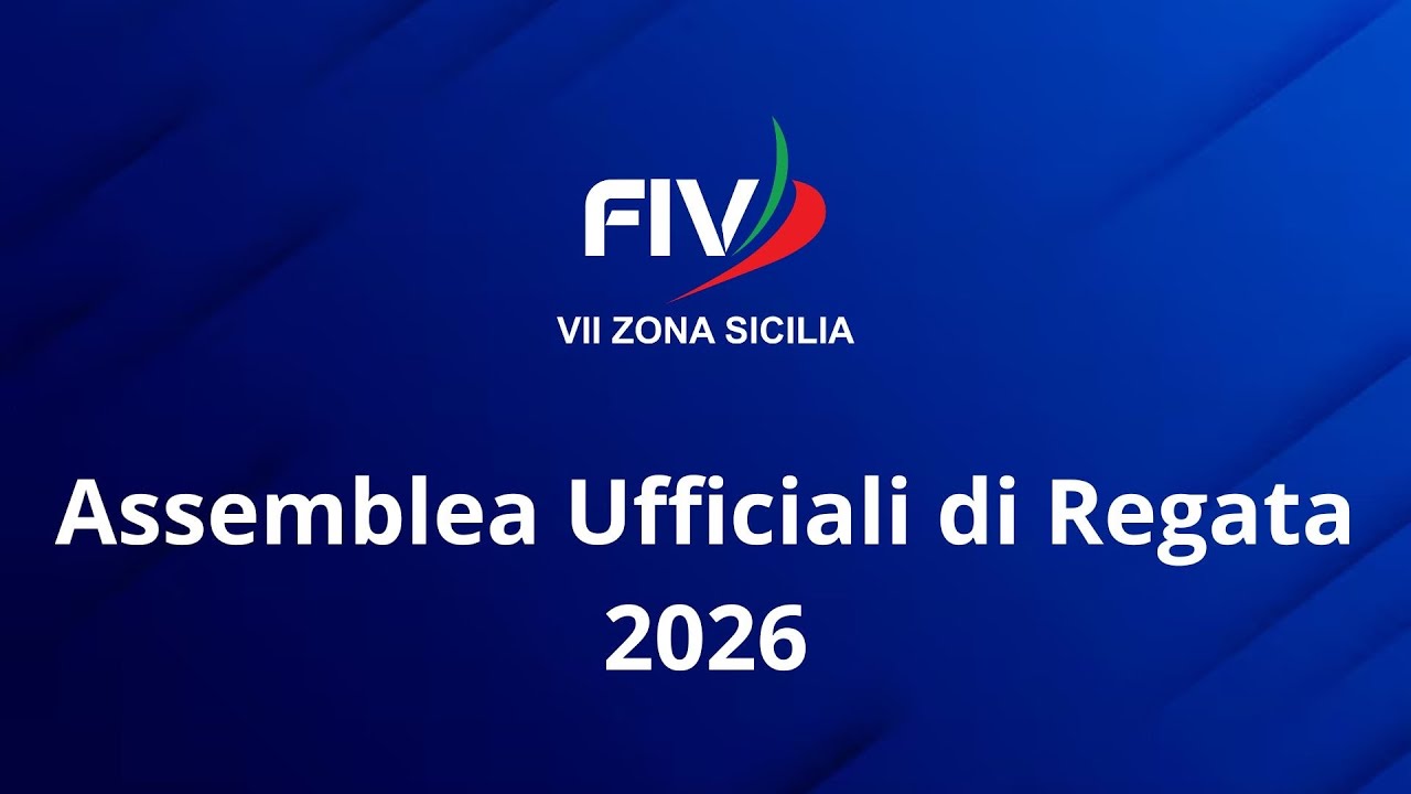 Assemblea Ufficiali di Regata 2026 VII Zona Sicilia