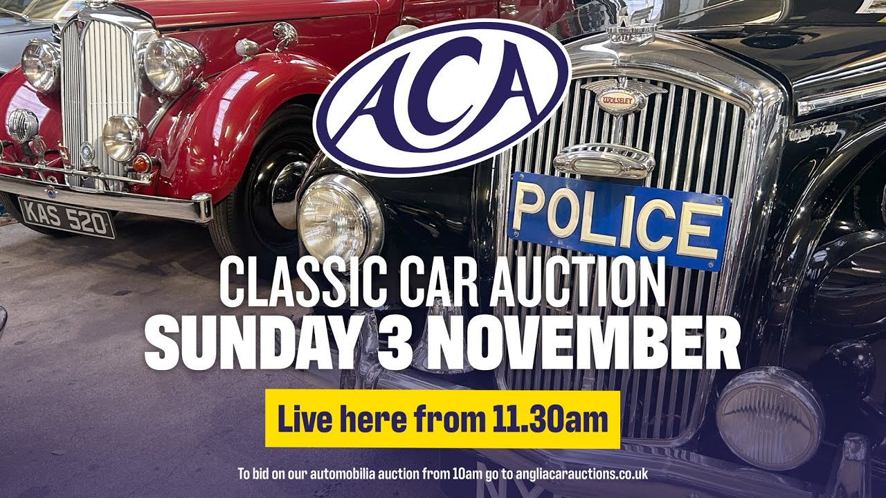 LIVE CLASSIC CAR AUCTION! Anglia Car Auctions November 2024 sale - Day Two