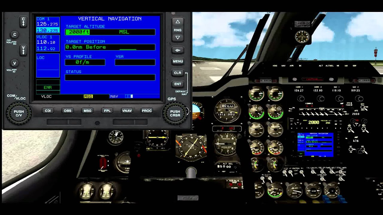 GNS530 VNAV