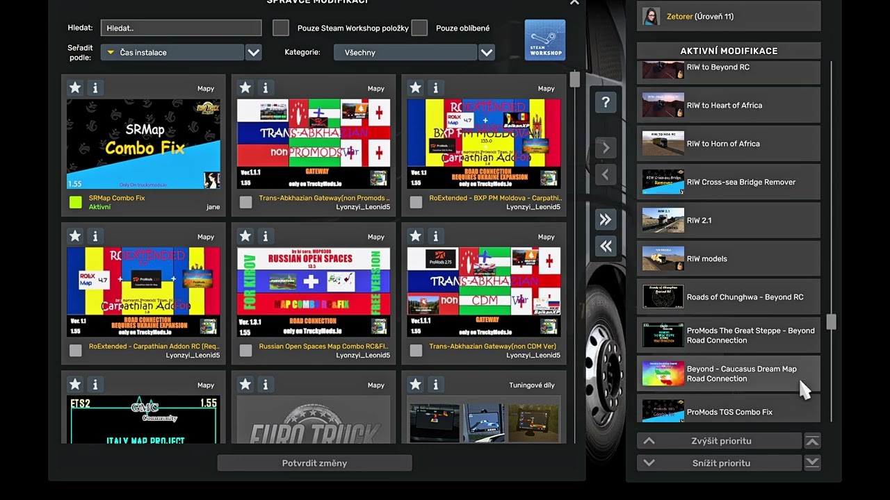 ETS 2 - 1.55 - Combo map