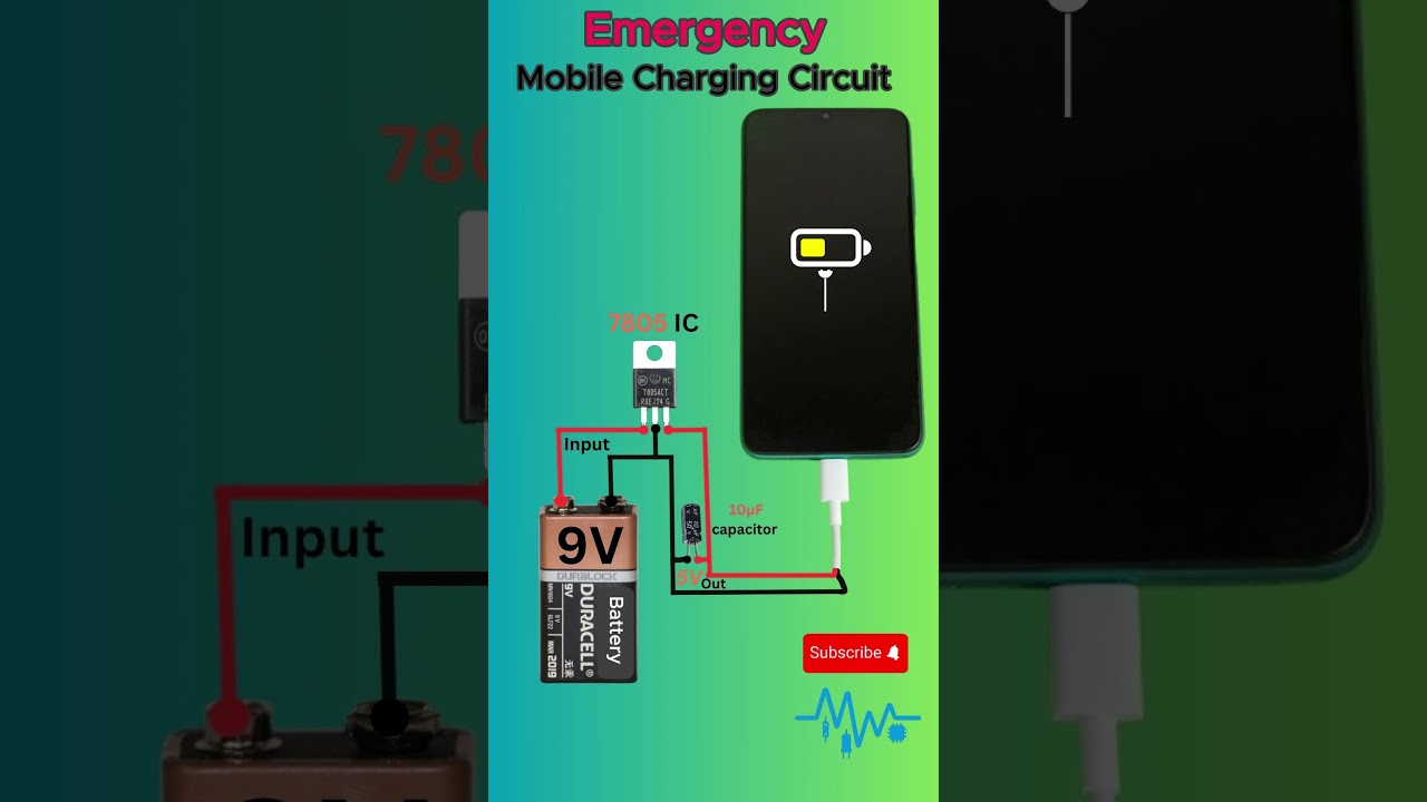 ⚡ Simple Emergency Mobile Charger 🔋 Power Bank DIY #Shorts #powebank #charger #smartphone